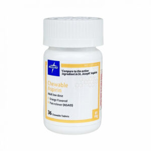 Aspirina masticable sabor naranja 81 mg (36 tabletas)