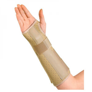 Férula de vinilo para muñeca y antebrazo izquierdo (talla L)