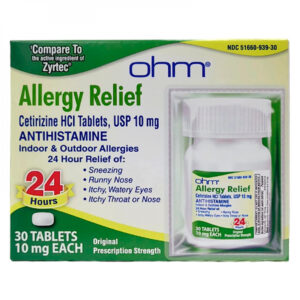 Cetirizina HCI 10 mg (30 tabletas)