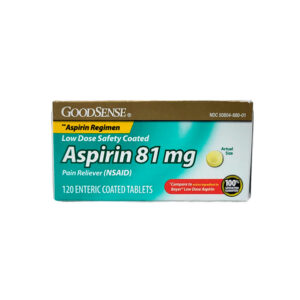 Aspirina 81 mg (120 tabletas)