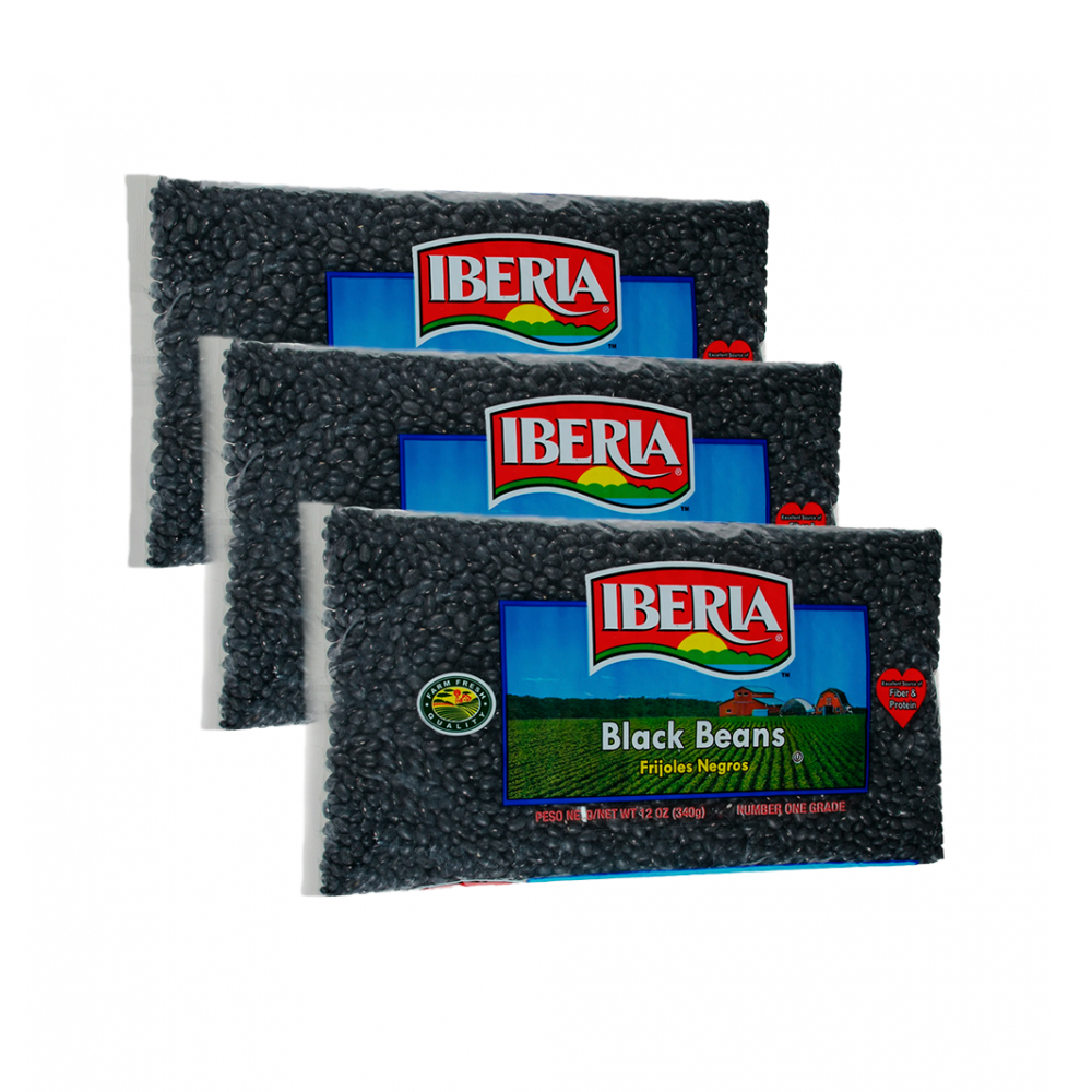 Frijoles Negros Iberia (3 x 340 g / 12 oz)