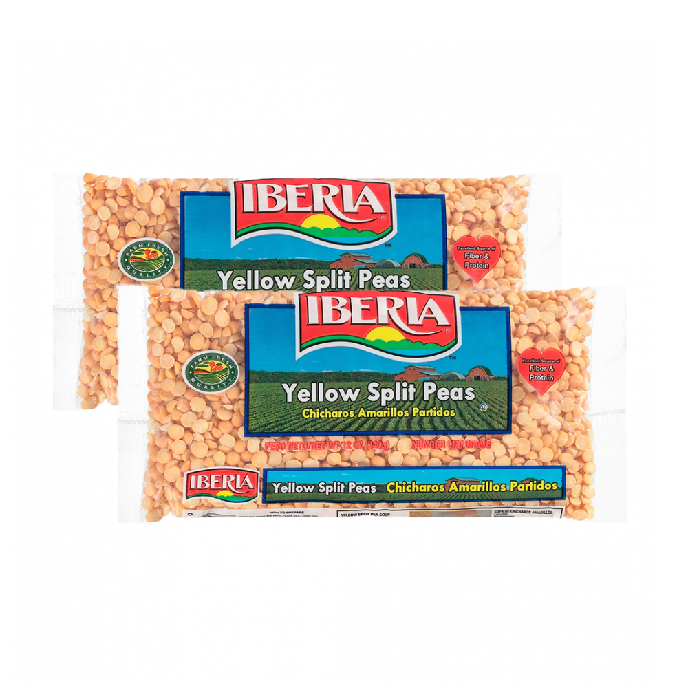 Chicharos amarillos partidos Iberia (2 x 340 g/ 12 oz)