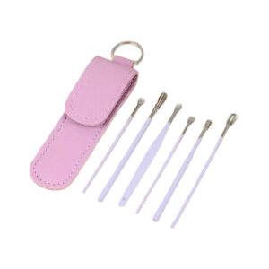 Set de 6 piezas de limpieza de oídos para adultos. Rosado