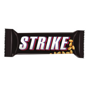 Barra de chocolate y leche recubierto de caramelo y cacahuate Strike (50 g / 1.76 oz)