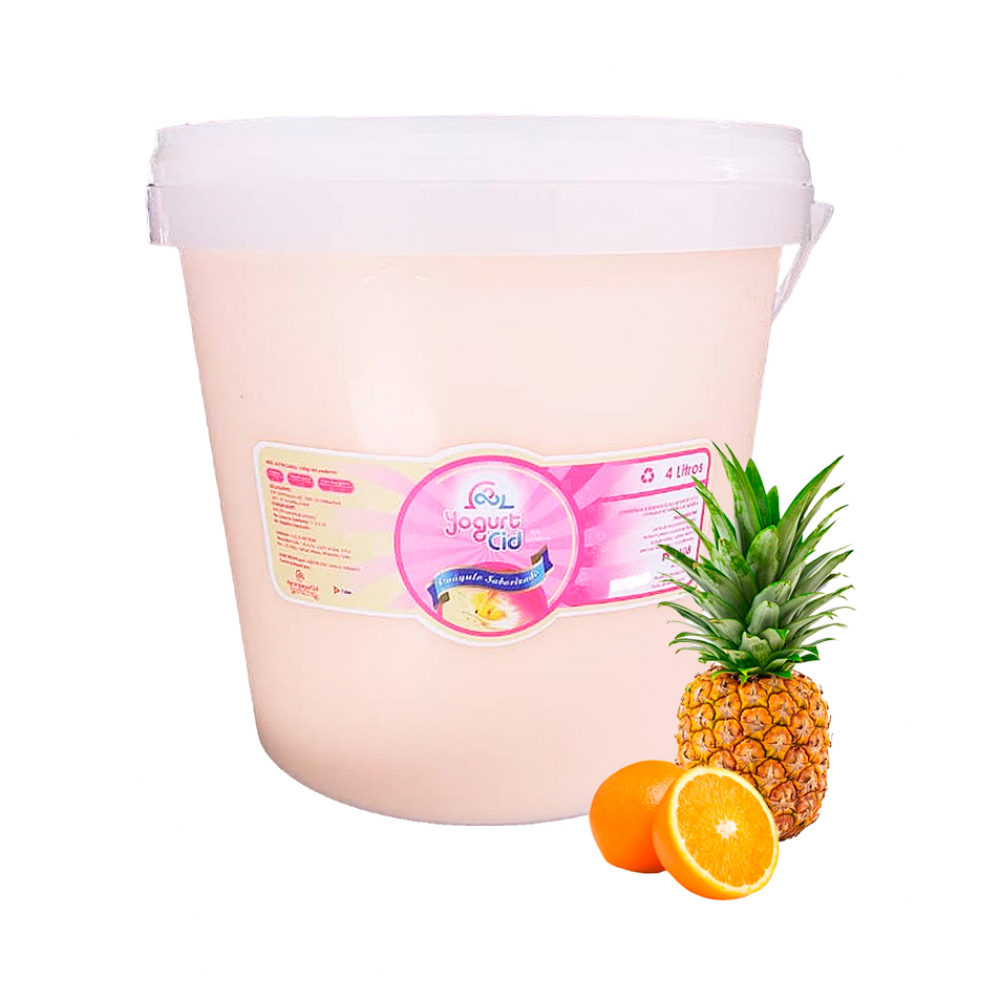 Yogurt de coágulo sabor naranja piña Cid (4 L)