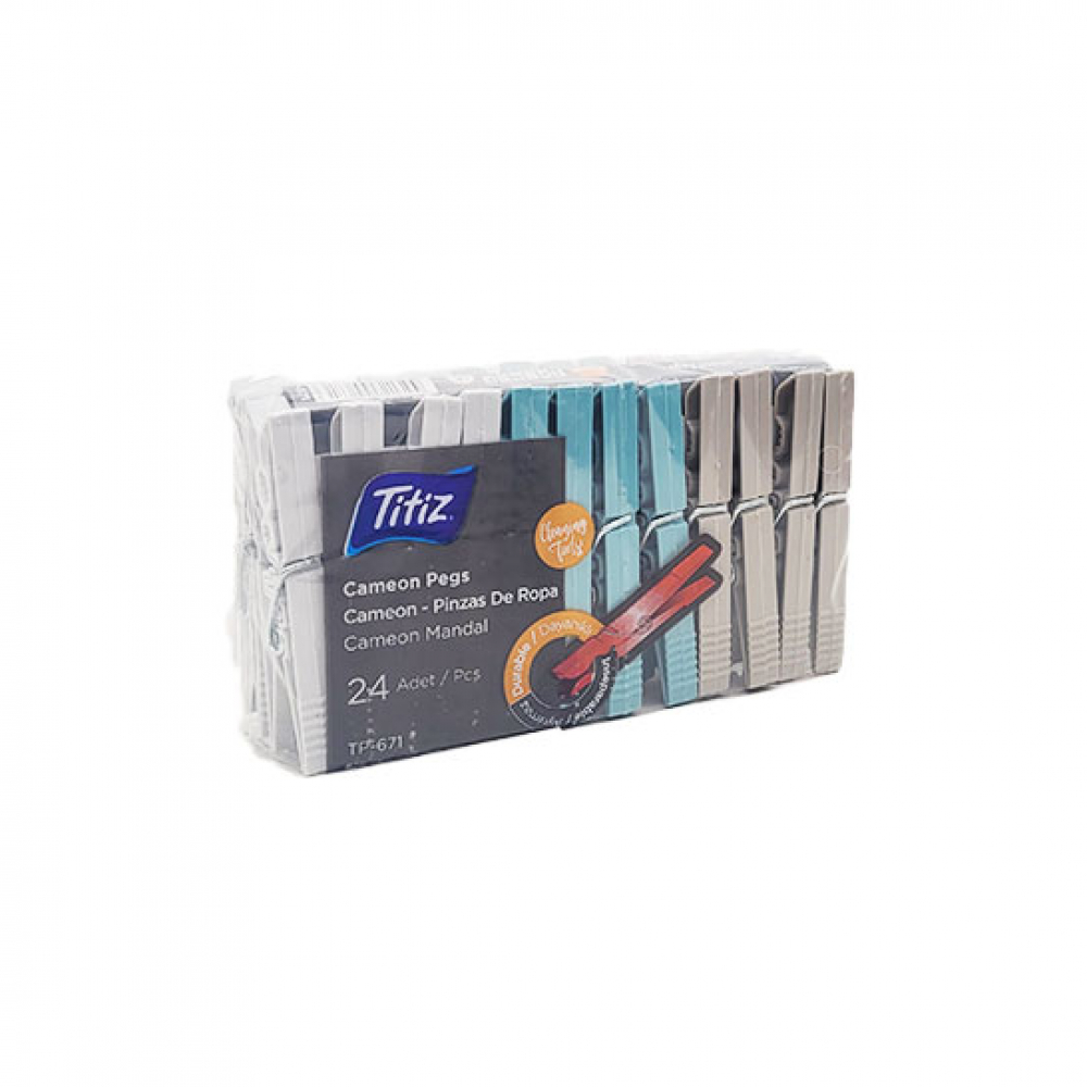 Pinzas de ropa Titiz (3 x 24 U)