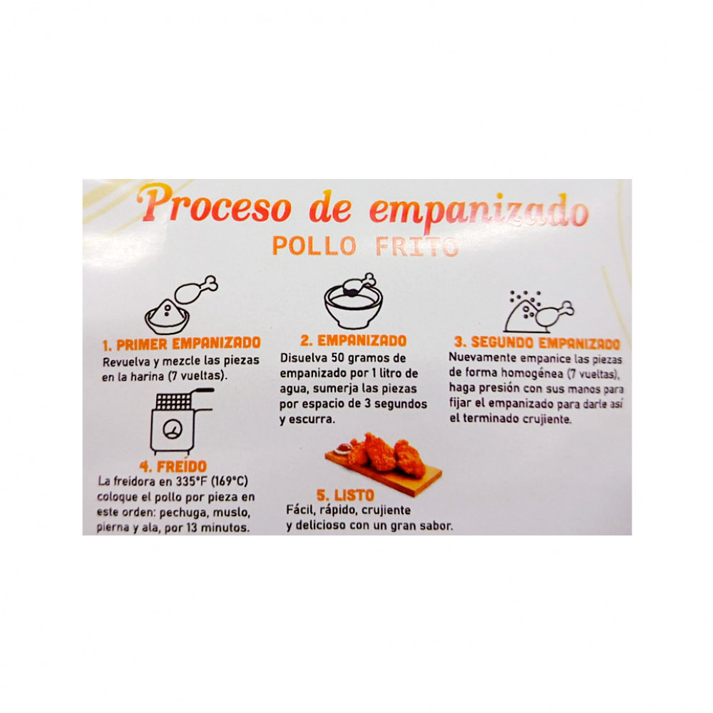 Mezcla para empanizar sin huevo Transfresco (50 g / 1.76 oz) - Imagen 3