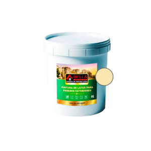 Pintura de látex color marfil para paredes exteriores Bella Casa (4 L)