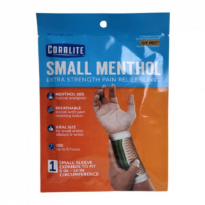 Muñequera pequeña con mentol para alivio del dolor