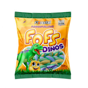 Malvavisco Fofs Dinos sabor vainilla Florestal (220 g / 7.76 oz)