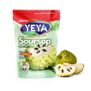 Refresco instantáneo -con azúcar- sabor a guanábana Yeya (400 g / 14.1 oz)