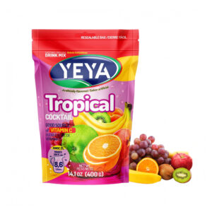 Refresco instantáneo -con azúcar- sabor tropical Yeya (400 g / 14.1 oz)