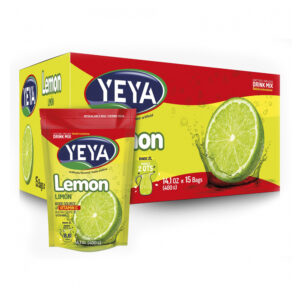Refresco instantáneo -con azúcar- sabor a limón Yeya (15 x 400 g/ 14.1 oz)