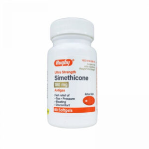 Simethicone Ultra Strength 180 mg (60 cápsulas blandas)