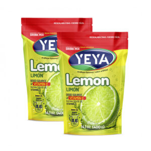 Refresco instantáneo -con azúcar- sabor a limón (2 x 400 g / 14.1 oz)