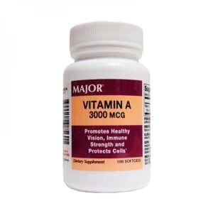 Vitamina A 3000 mcg (100 cápsulas blandas)