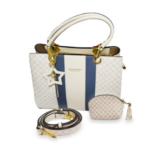 Cartera color blanco y azul Basa Bela