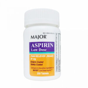 Aspirina 81 mg (250 tabletas)