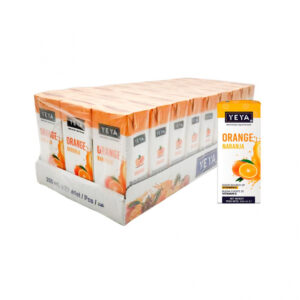 Bebida saborizada sabor naranja Yeya (27 x 200 ml)