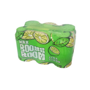Bebida refrescante gaseada sabor lima-limón Max Booms Boom (6 X 330 ml)
