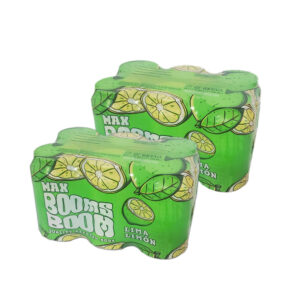 Bebida refrescante gaseada sabor lima-limón Max Booms Boom (12 X 330 ml)