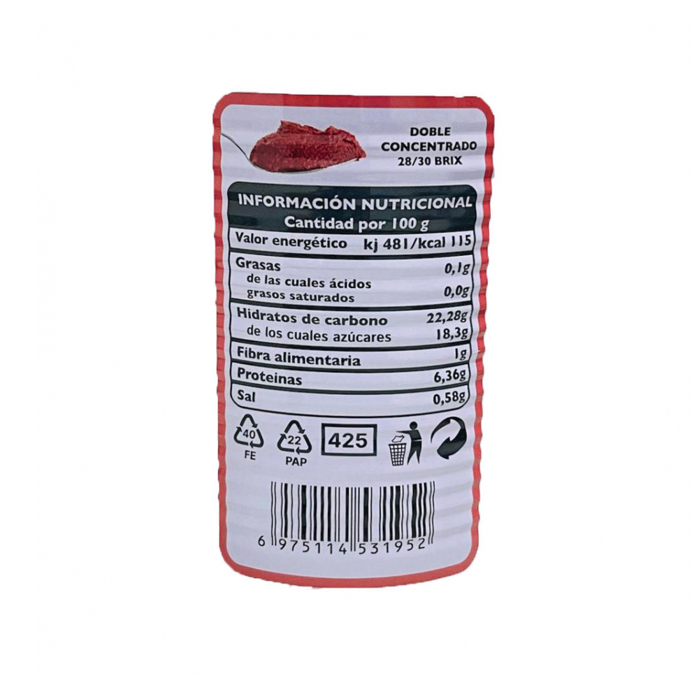 Pasta de tomate doble concentrado Avituaia (400 g / 14.1 oz) - Imagen 3