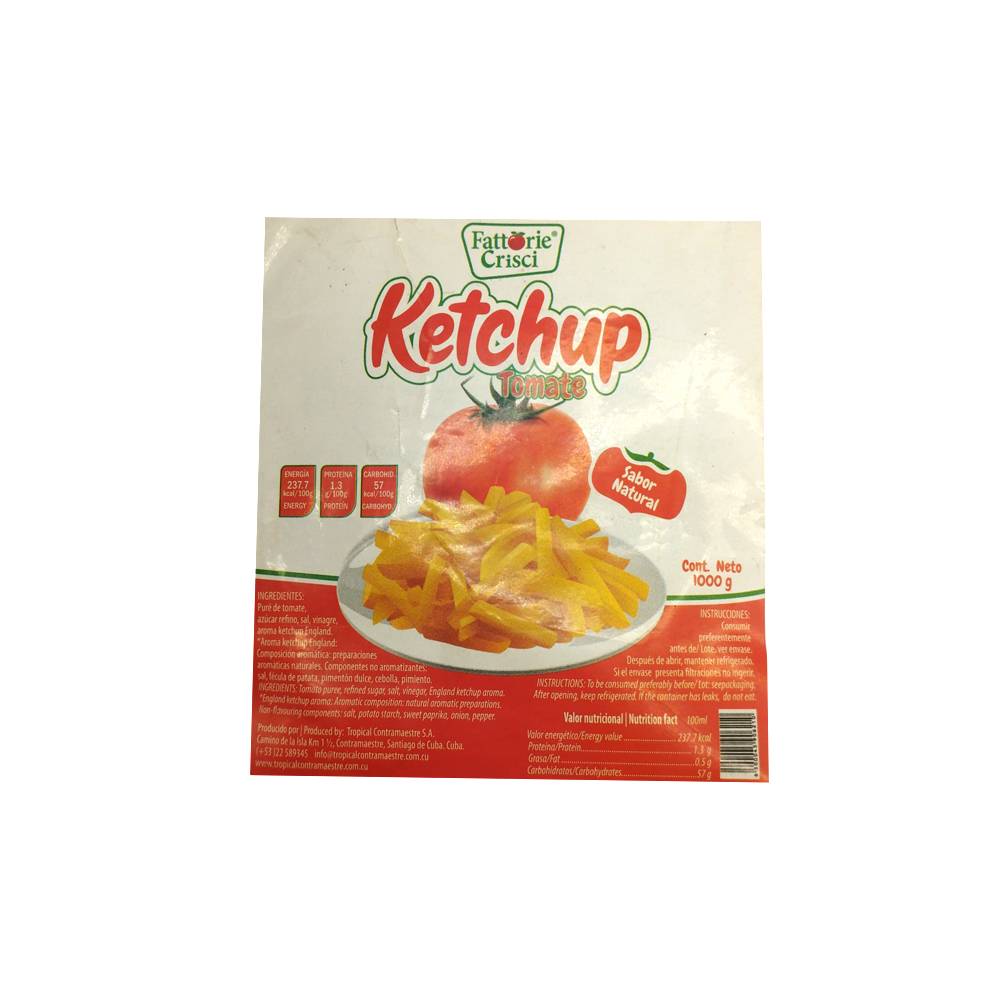 Ketchup Fattorie Crisci (1 kg / 2.2 lb) - Imagen 2