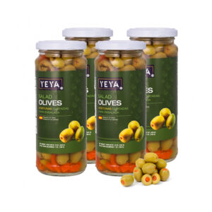 Aceitunas españolas cortadas para ensaladas Yeya (4 x 340 g / 12 oz)