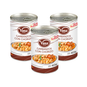 Garbanzos con chorizo Vima Foods (3 x 415 g / 14.64 oz)