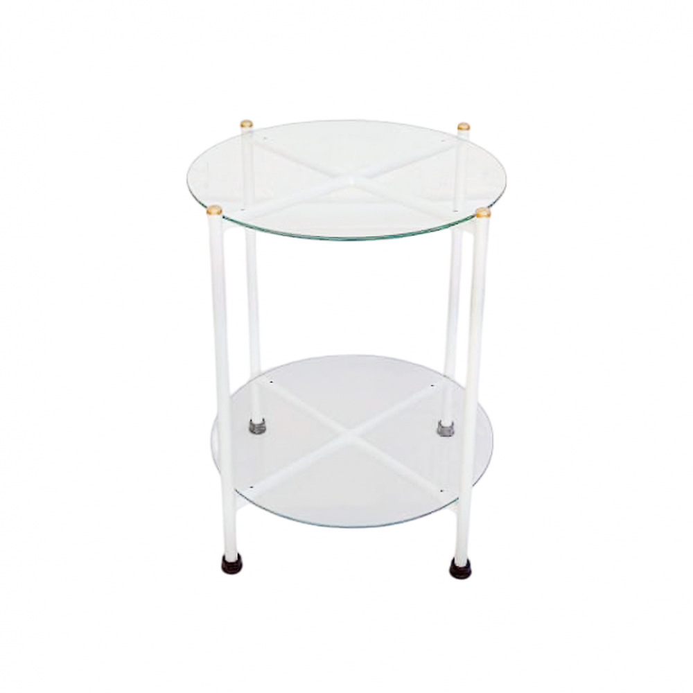 Mesa circular de centro blanca modelo DF1